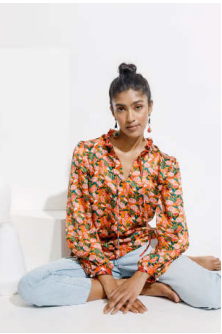 Emily Lovelock - Lizzie Top Yellow | T1021B