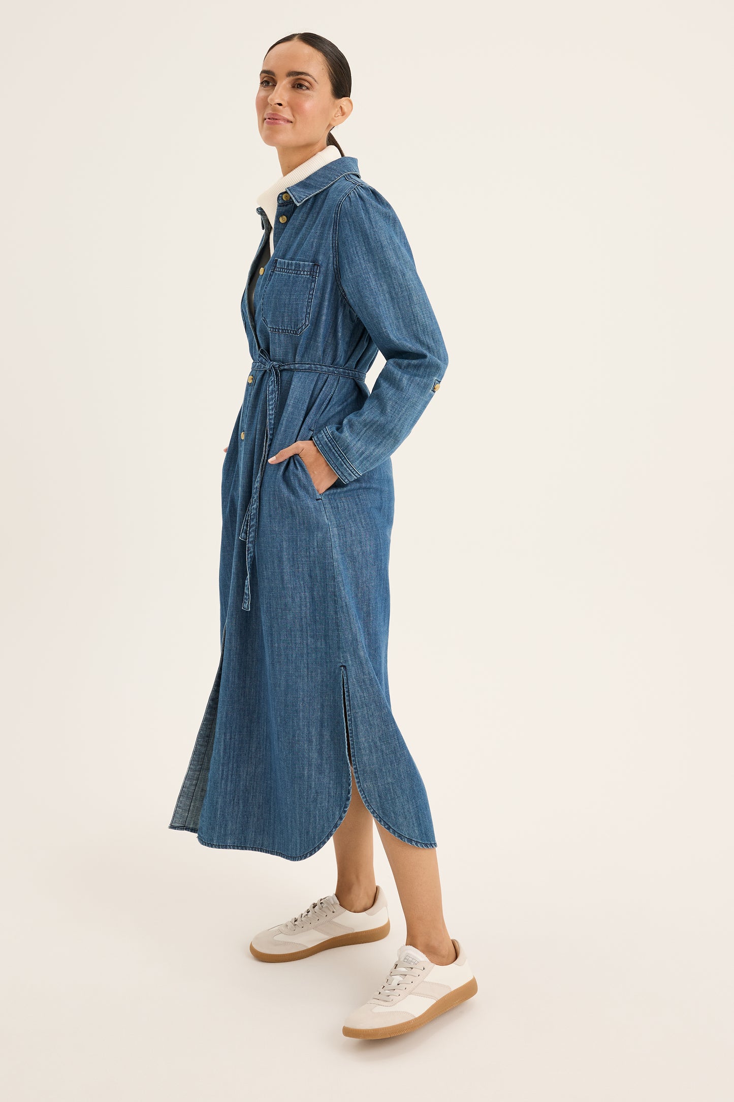 Yarra Trail - Citrine Denim Dress