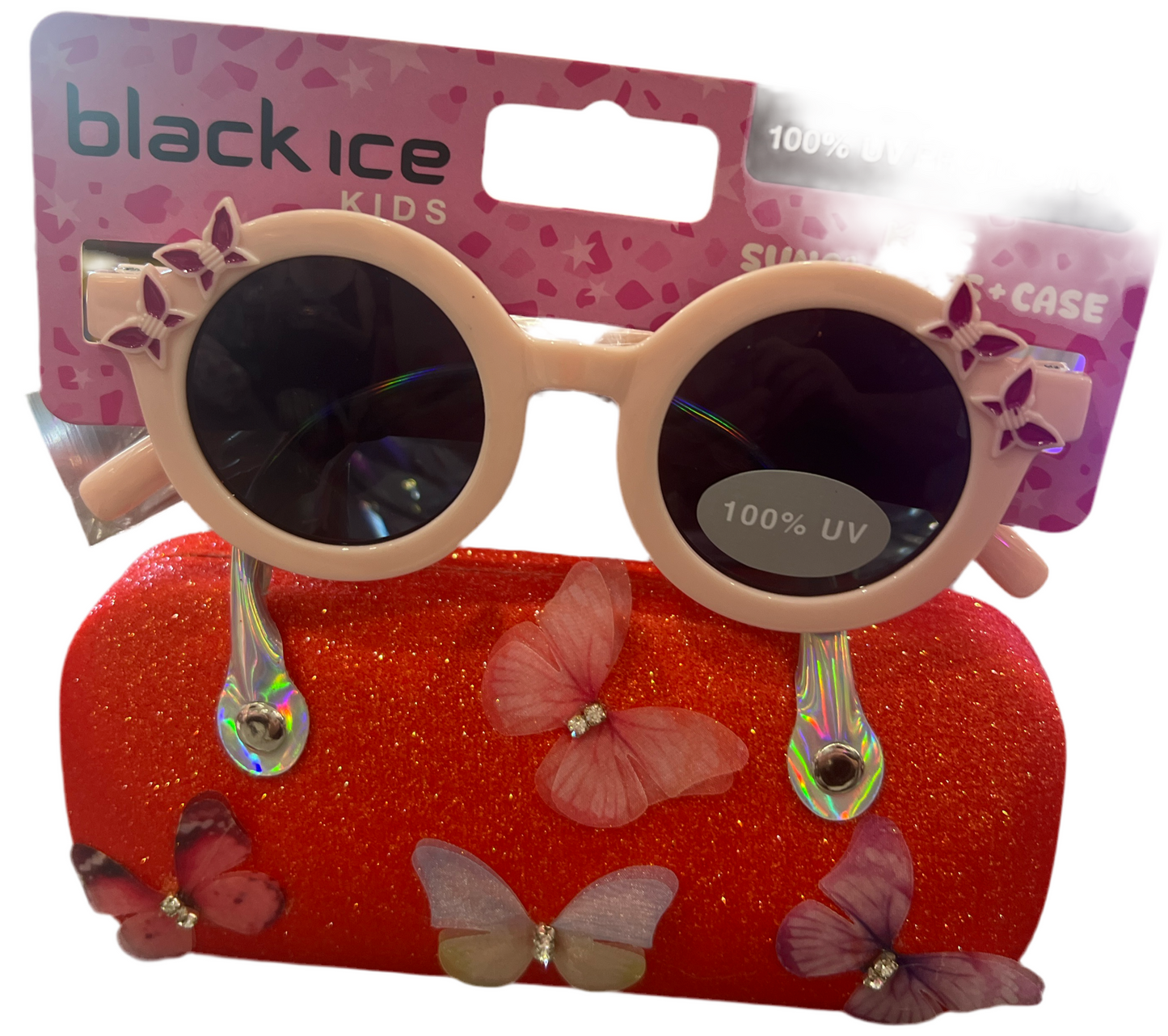 Black Ice 100% UV Protection Sunglasses with Case