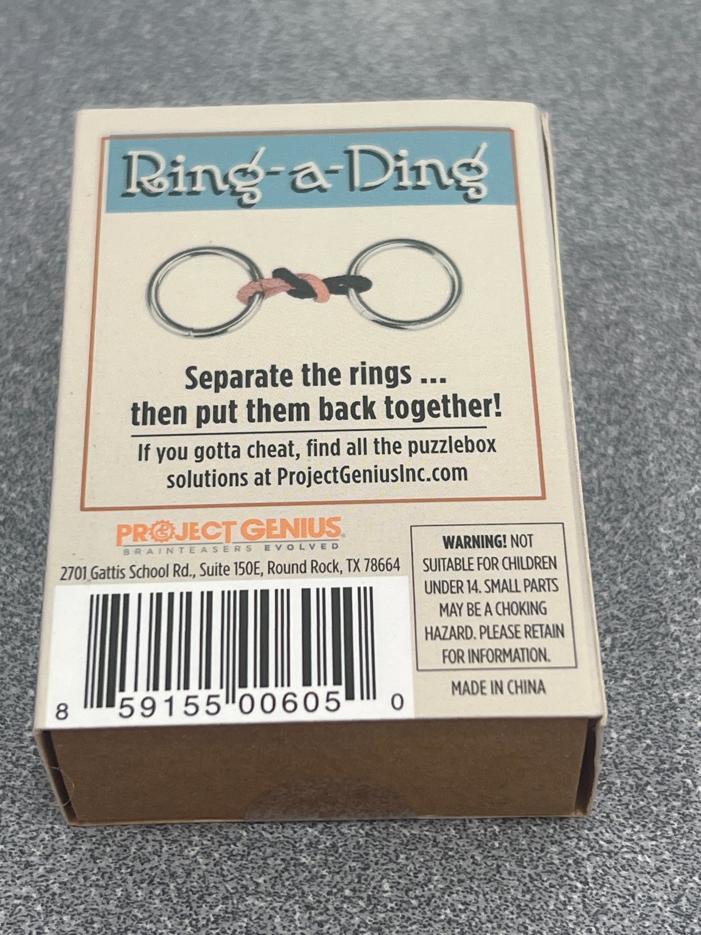 Project Genius Ring A Ding Puzzle