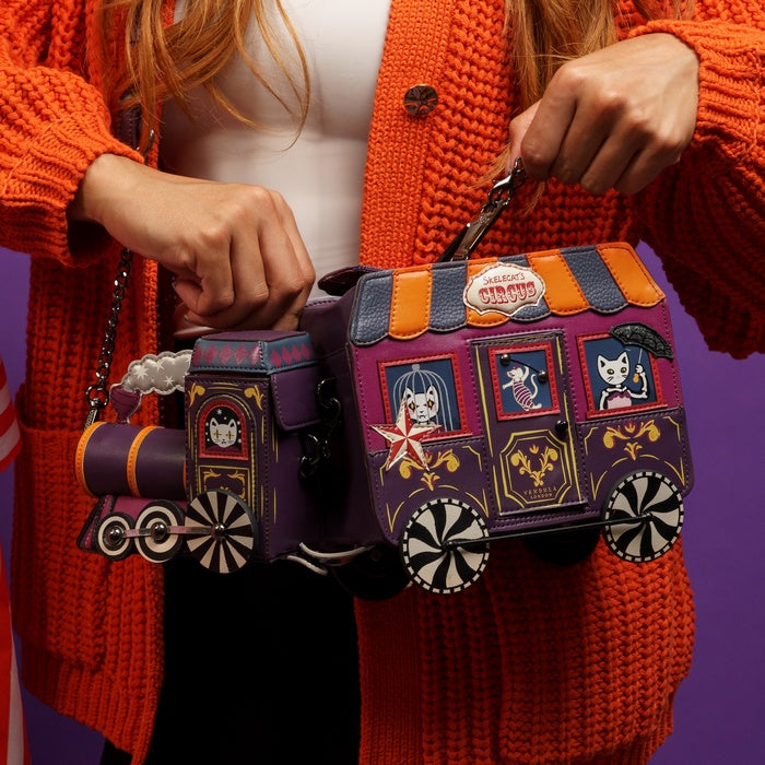 Vendula London Skelecat"s Travelling Ghost Train Bag Available Now