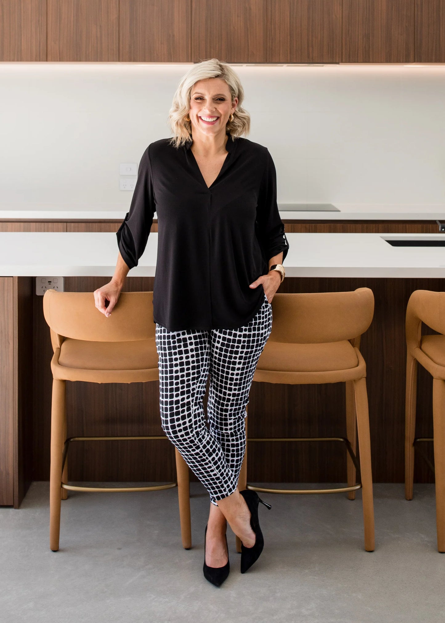 Philosophy Australia - Weekend Casual Pant Black Stark