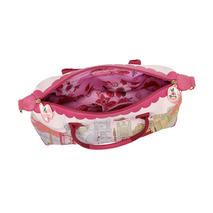 Vendula London Perfectly Pink Afternoon Tea Bus Bonnie Weekender Available Now