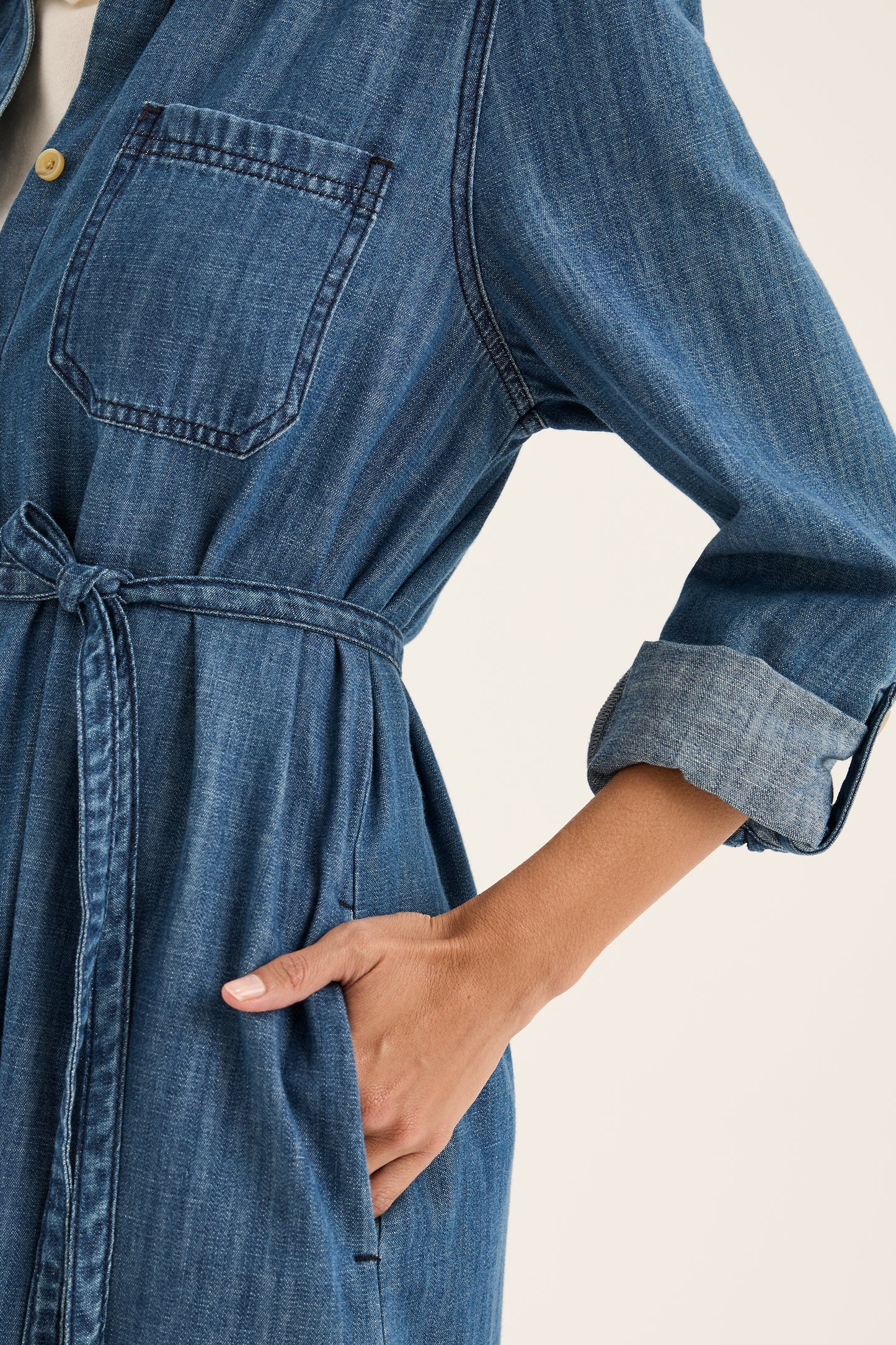 Yarra Trail - Citrine Denim Dress