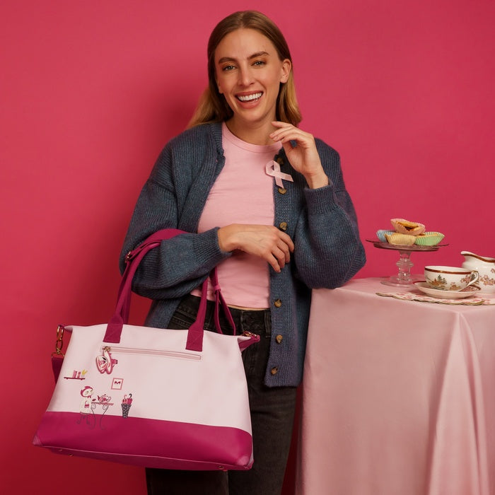 Vendula London Perfectly Pink Afternoon Tea Bus Bonnie Weekender Available Now