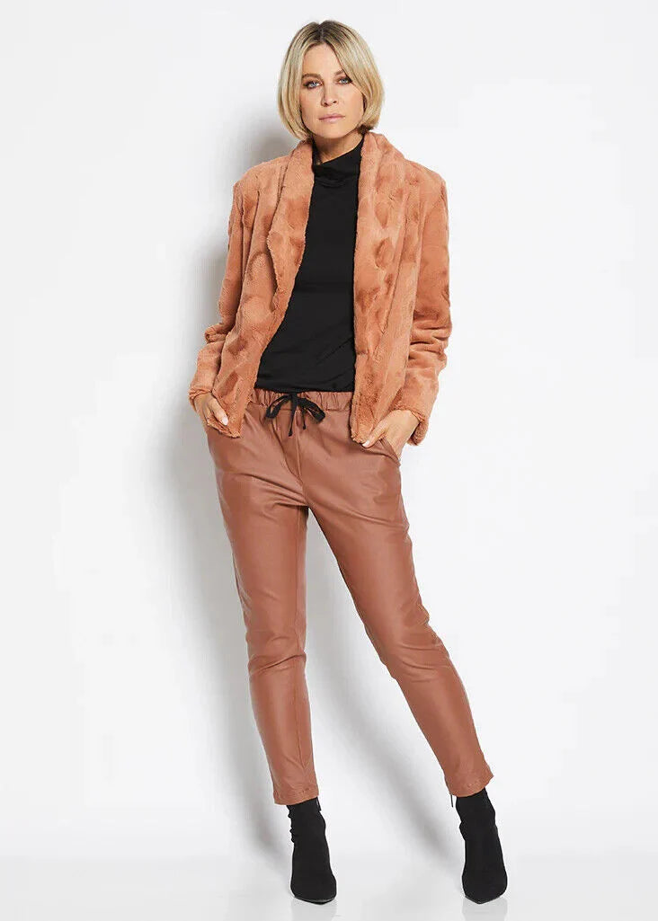 Philosophy Australia - Fur Bolero Jacket Toffee
