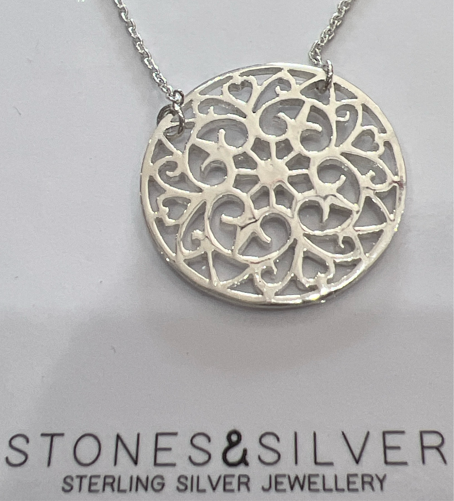 Stones & Silver Pattern Circle