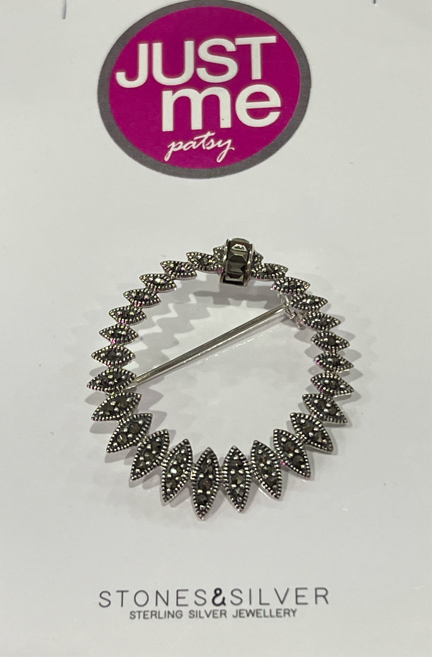Stones & Silver - Brooch Marcasite
