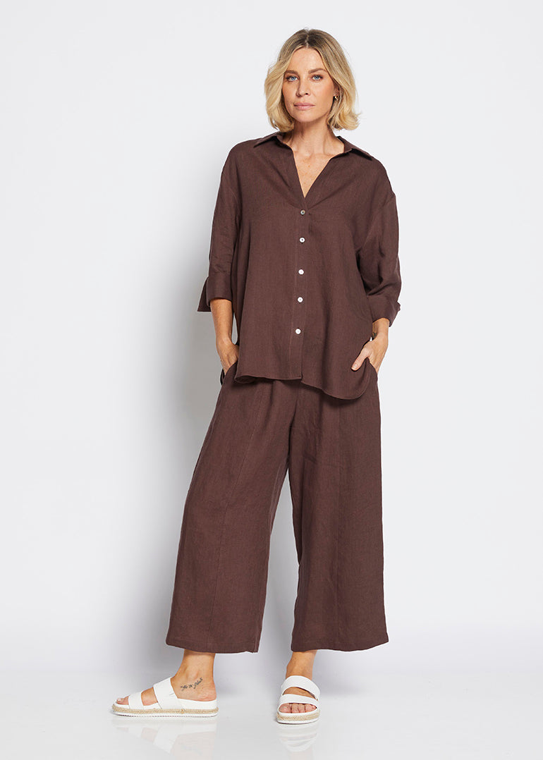 Philosophy Australia Sheldon 7/8 Linen Pant