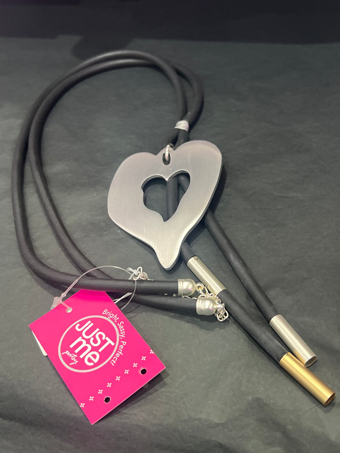 Bel-Eve Heart within Heart Chrissy Necklace