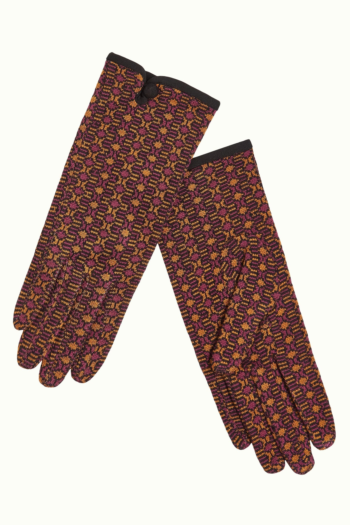 King Louie - Jacquard Knit Gloves in Pickle