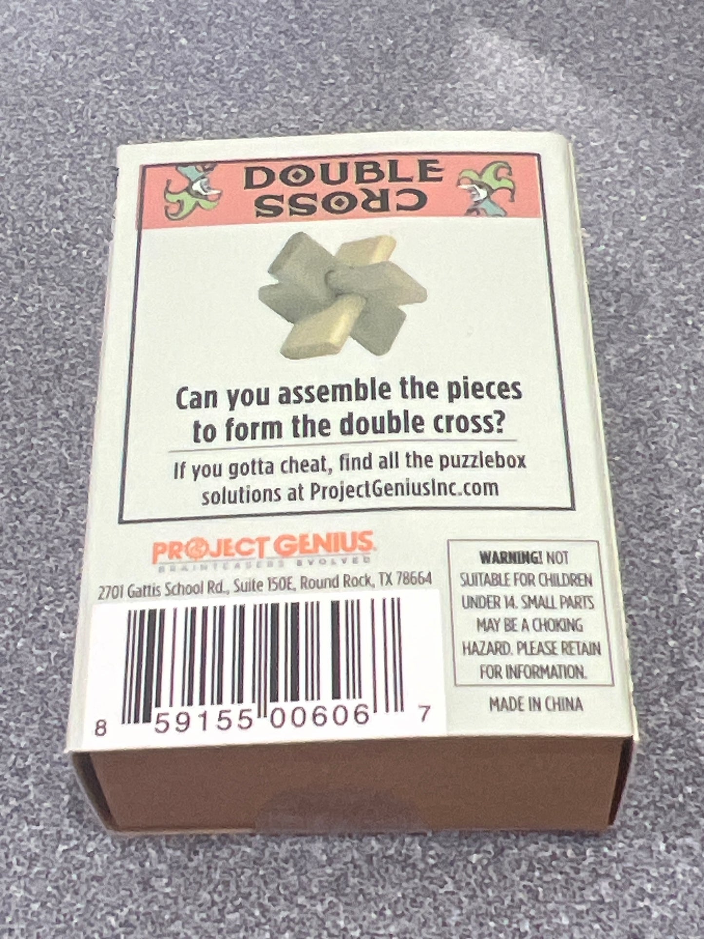 Project Genius Double Cross Puzzelbox