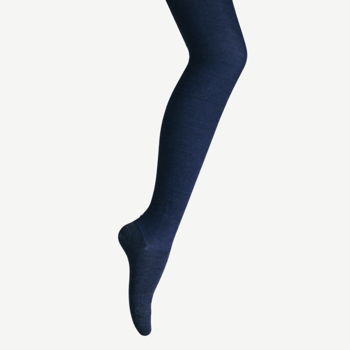 Lamington Merino Wool Textured Tights - Night