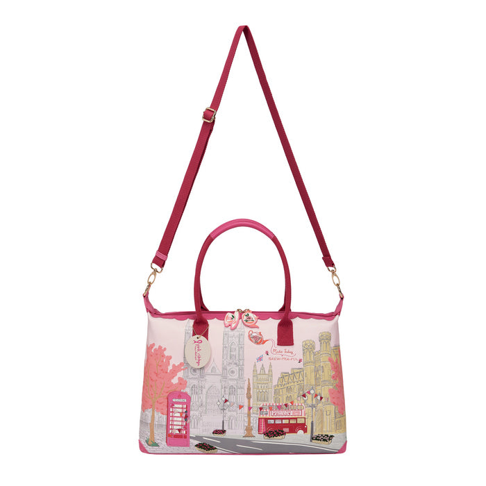 Vendula London Perfectly Pink Afternoon Tea Bus Bonnie Weekender Available Now