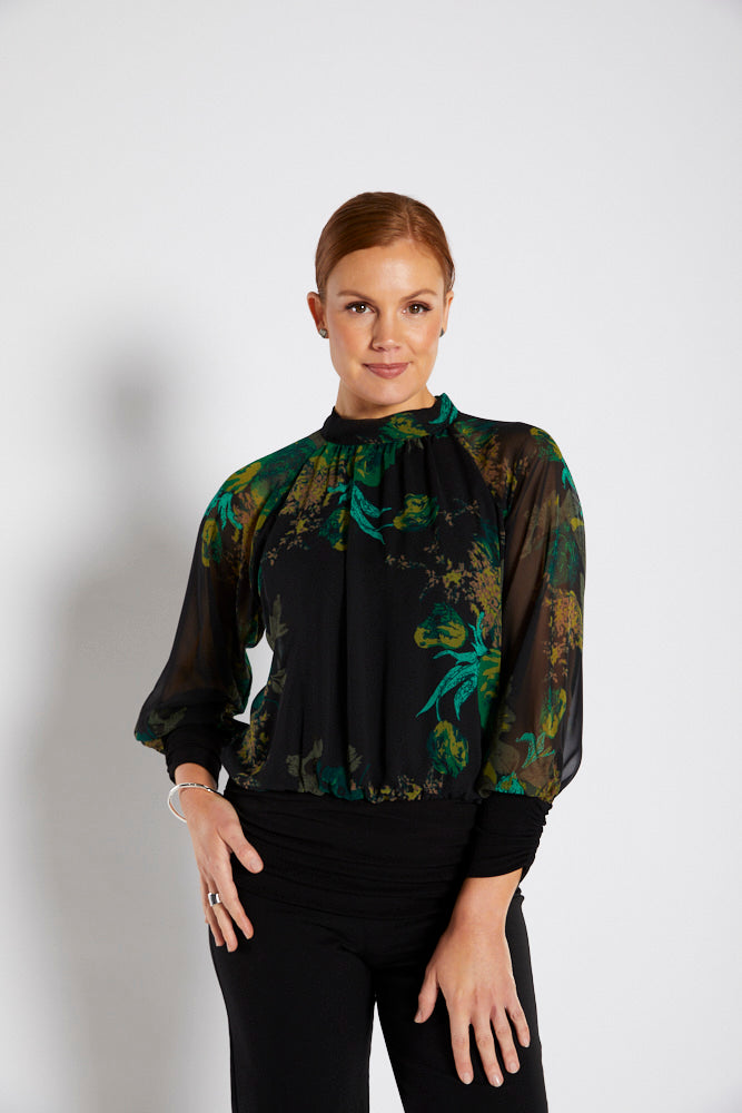 Philosophy Australia - Abbey Tie Neck Blouse - Poet