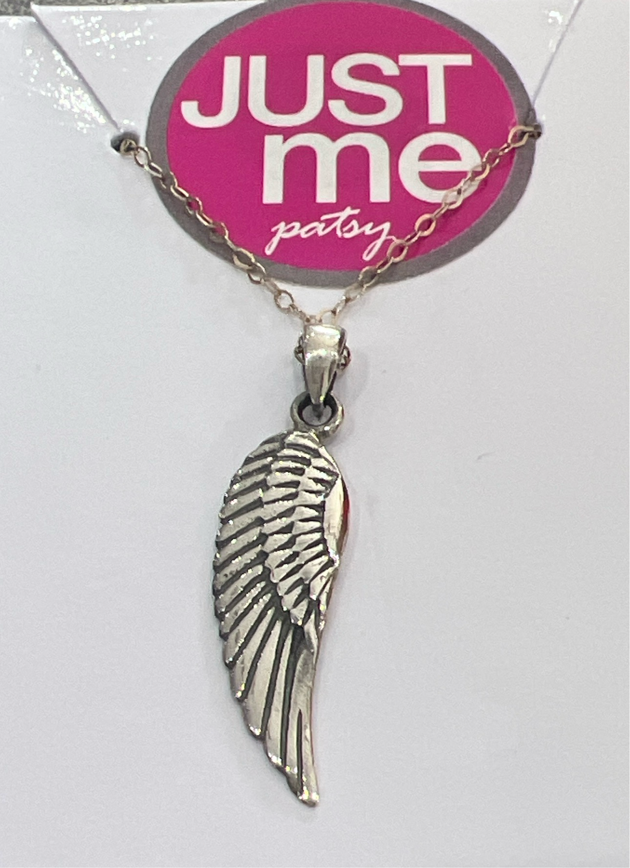 Stones & Silver Angel Wing with Chain