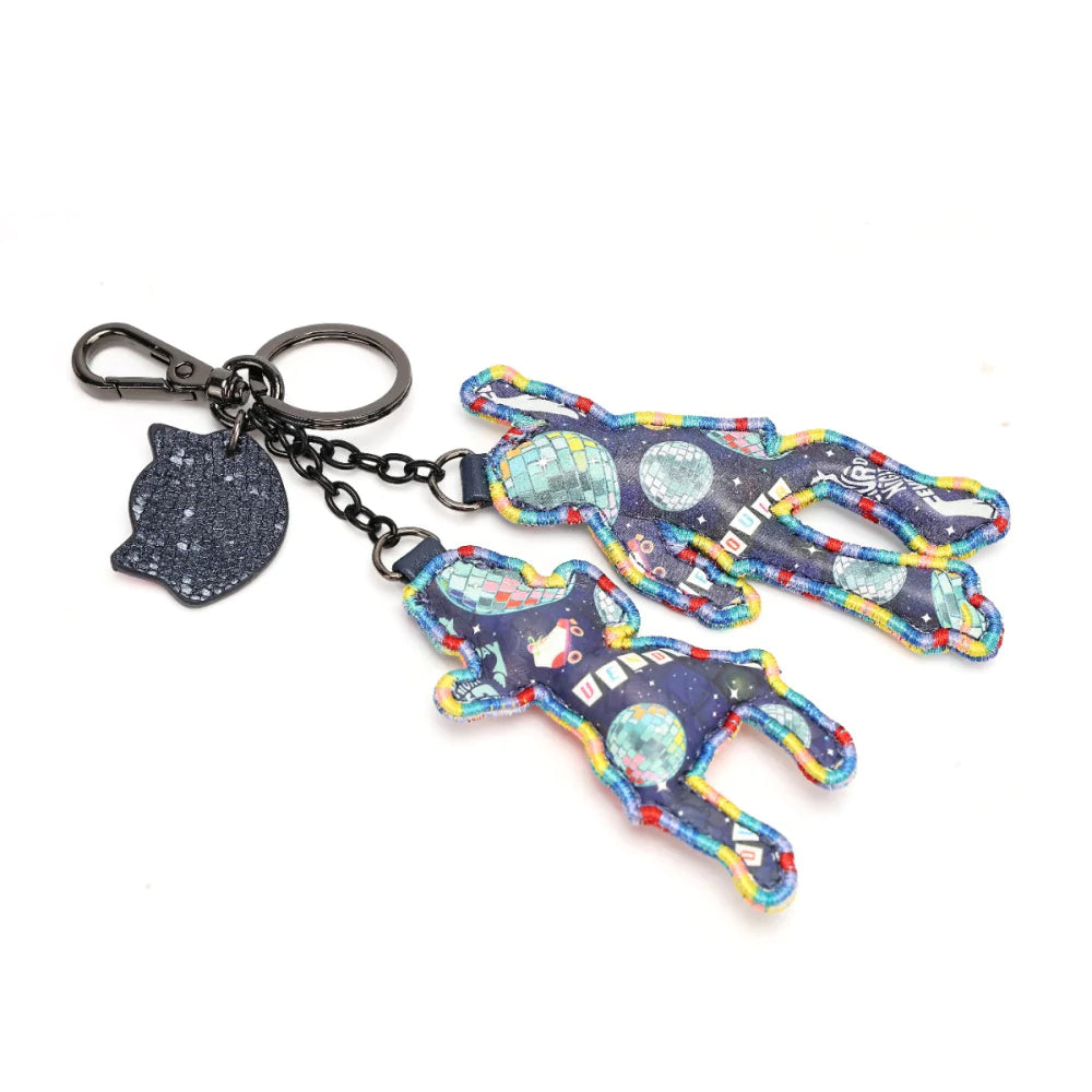 Vendula London Kitty’s Caturday Night Fever Keycharm