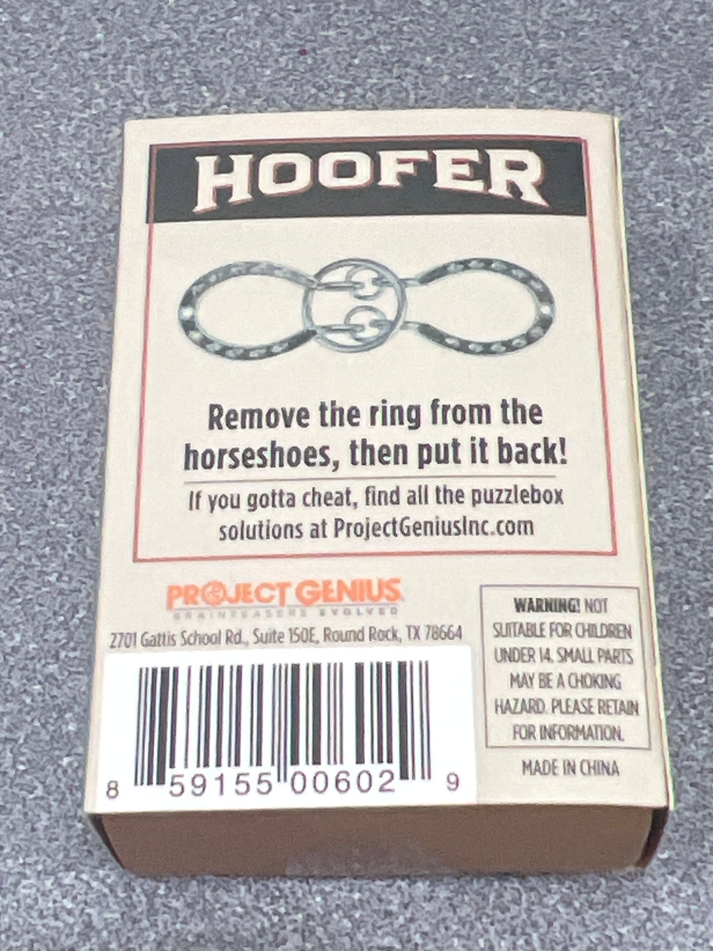 Project Genius - Hoofer Puzzelbox