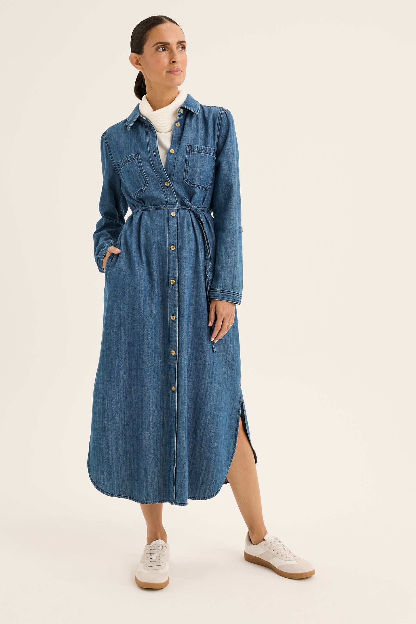 Yarra Trail - Citrine Denim Dress