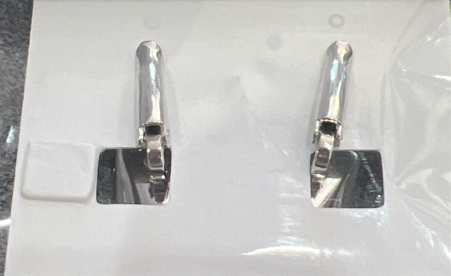 Macela Melbourne- Baguette Cut Austrian Crystal Earrings - Nickel Free