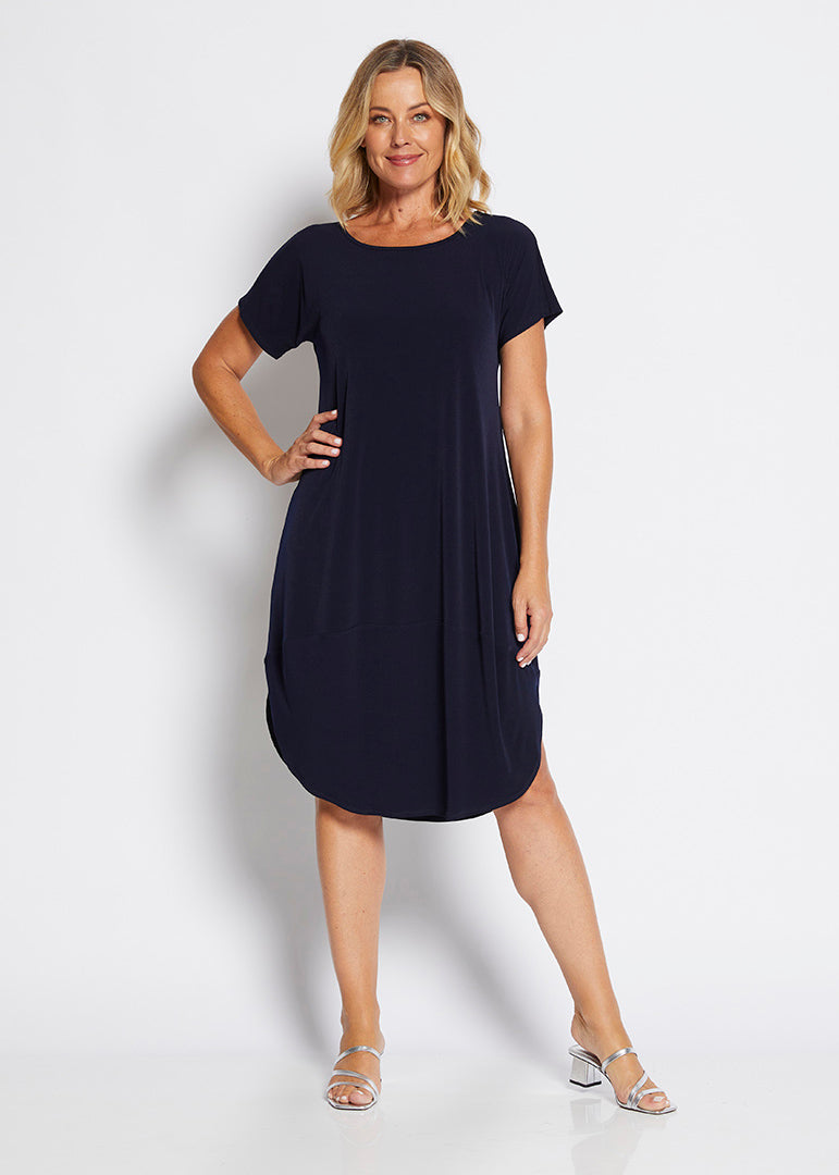 Philosophy Australia - Energy - Drape T Dress Ink
