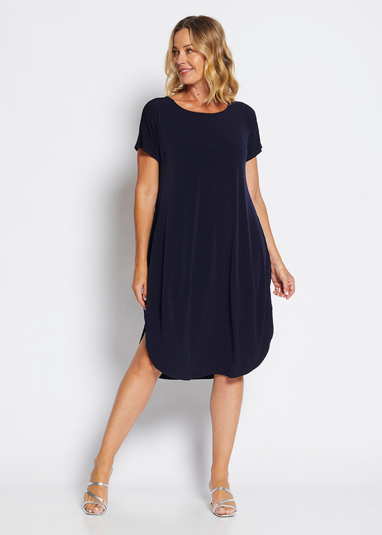 Philosophy Australia - Energy - Drape T Dress Ink
