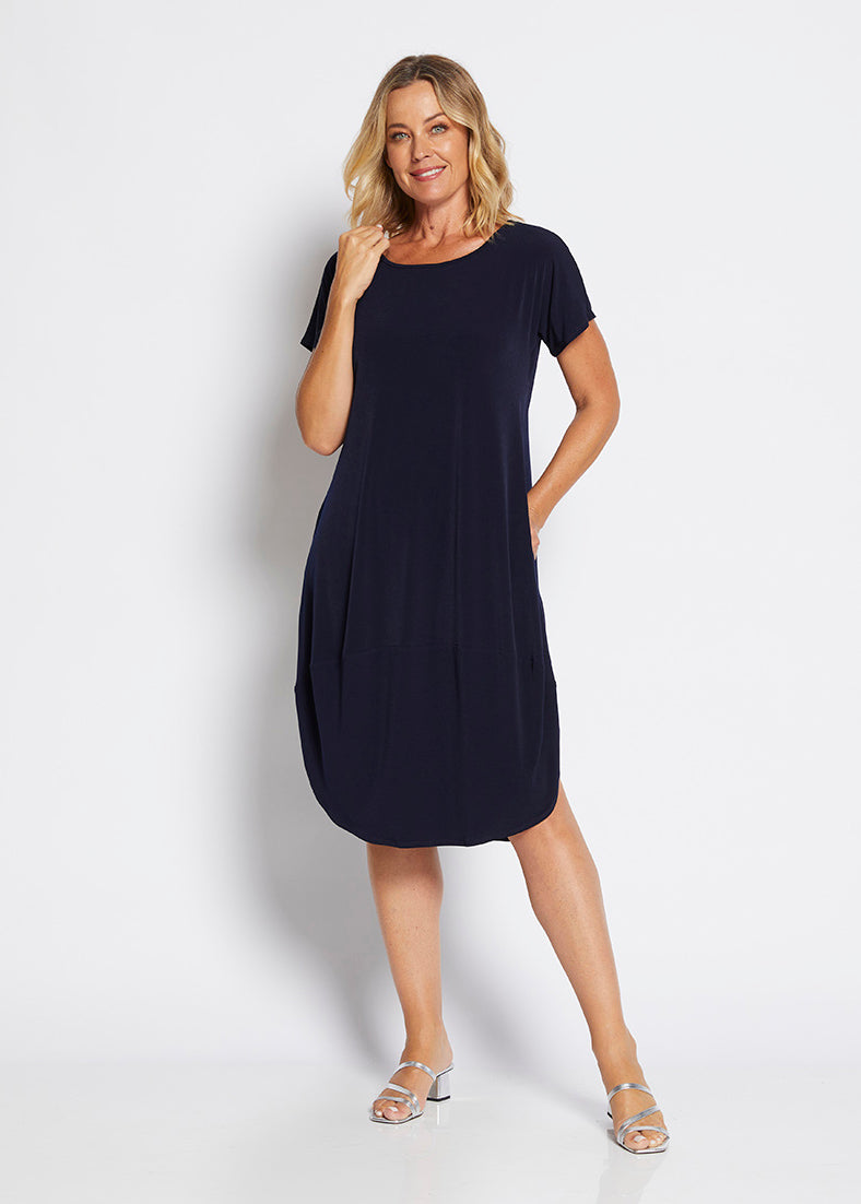 Philosophy Australia - Energy - Drape T Dress Ink