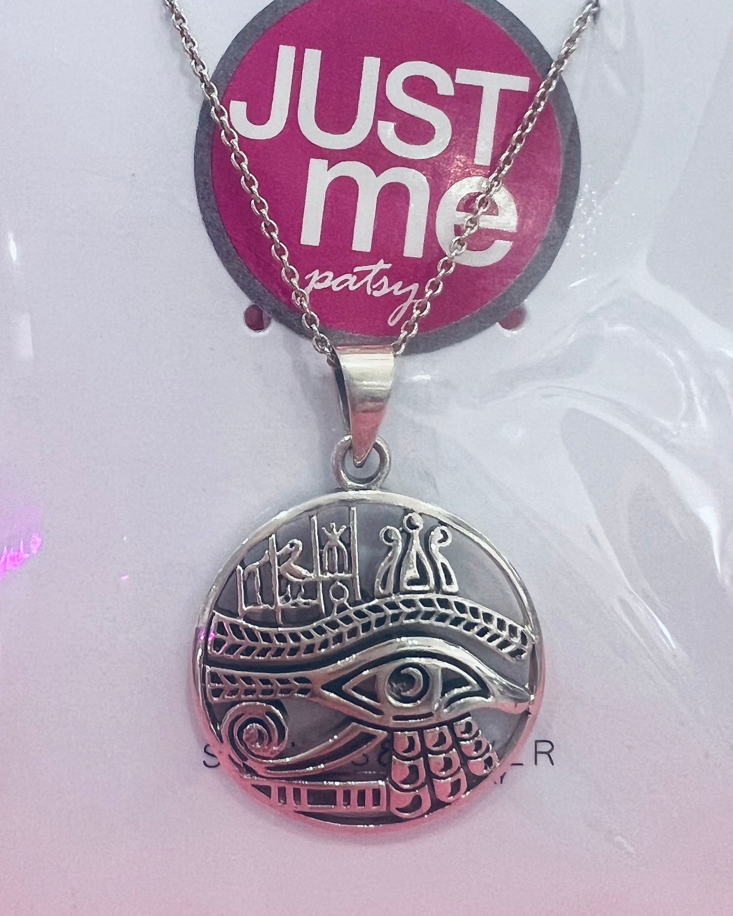 Stones & Silver Egyptian Eye Necklace