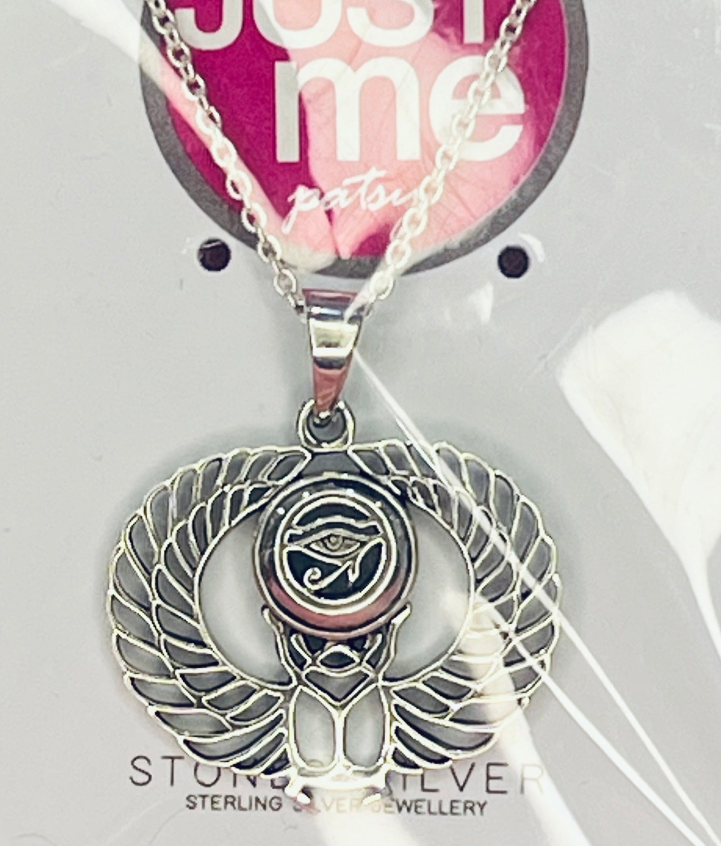 Stones & Silver Egyptian Eye & Scarab