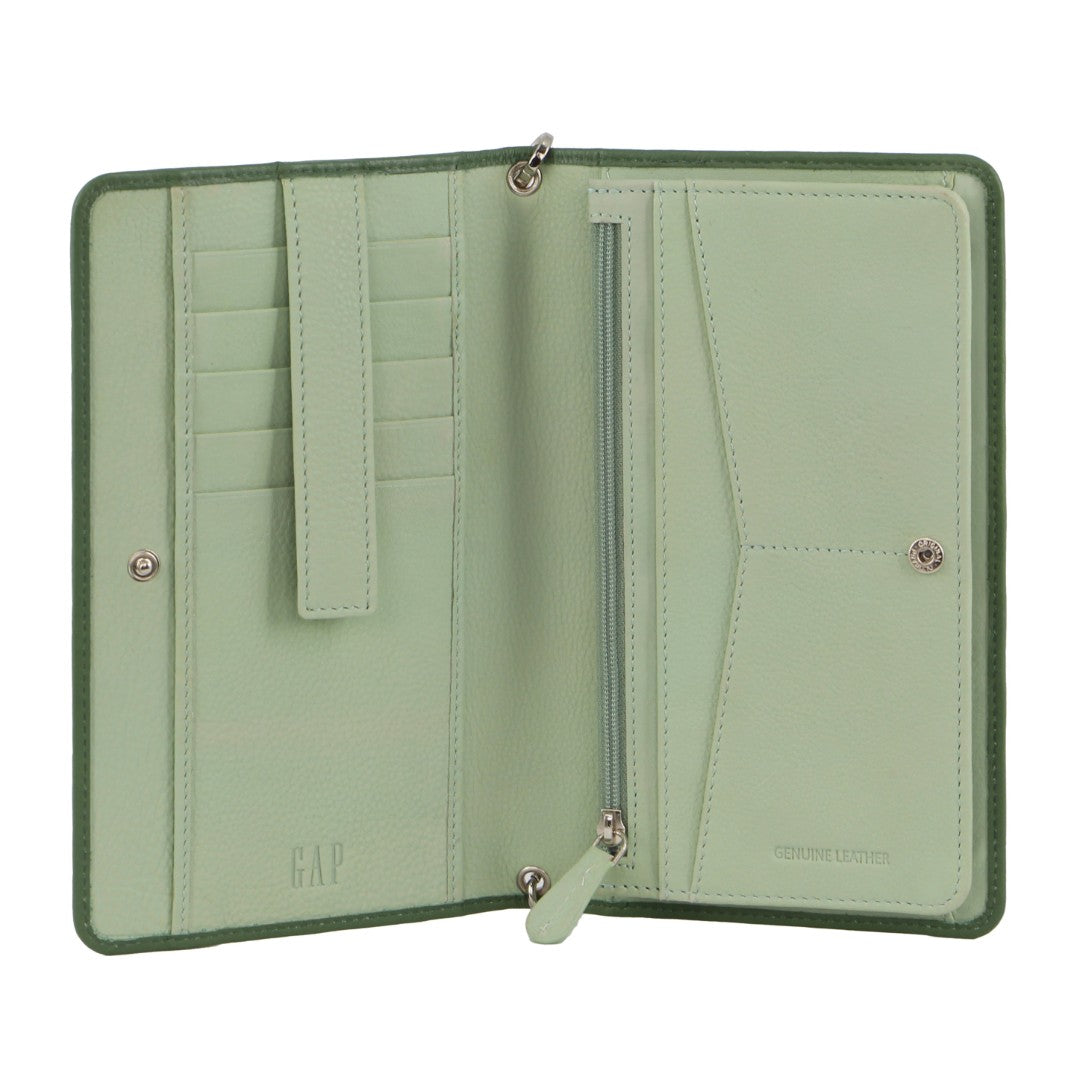 Gap - Leather Wallet/Organiser Bag in Sage GAP12