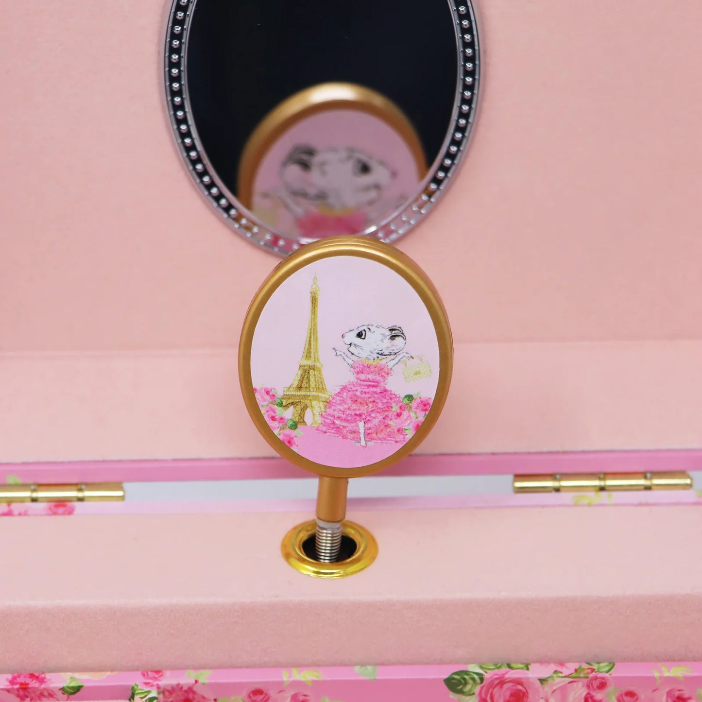 Claris The Chicest Mouse In Paris Pearl Musical Jewellery Box