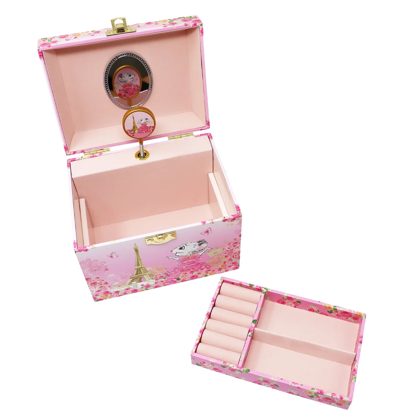 Claris The Chicest Mouse In Paris Pearl Musical Jewellery Box
