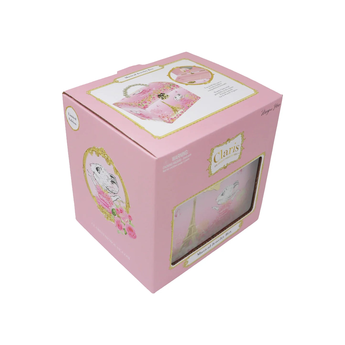 Claris The Chicest Mouse In Paris Pearl Musical Jewellery Box