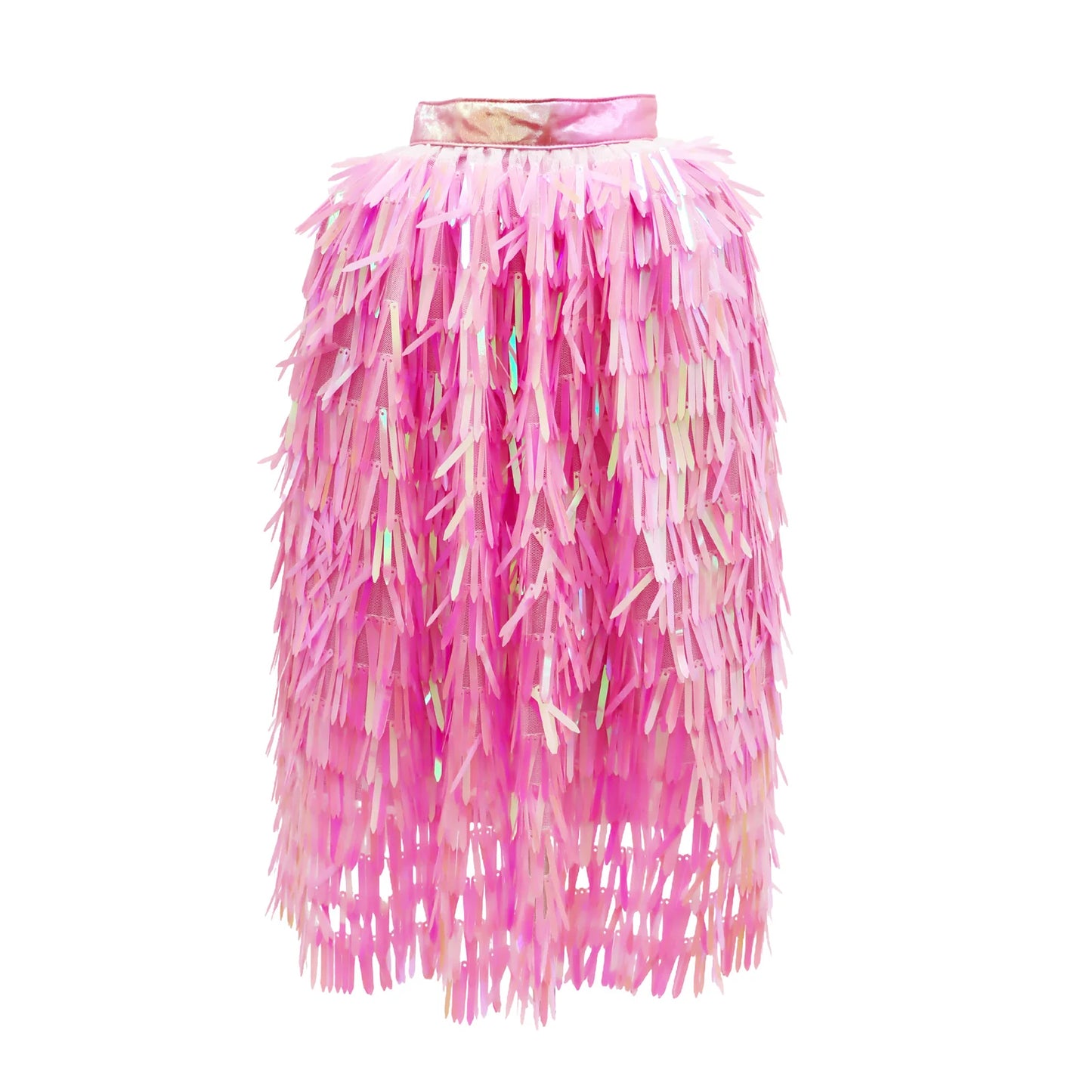 Pink Poppy Dance Sequin Fashion Cape