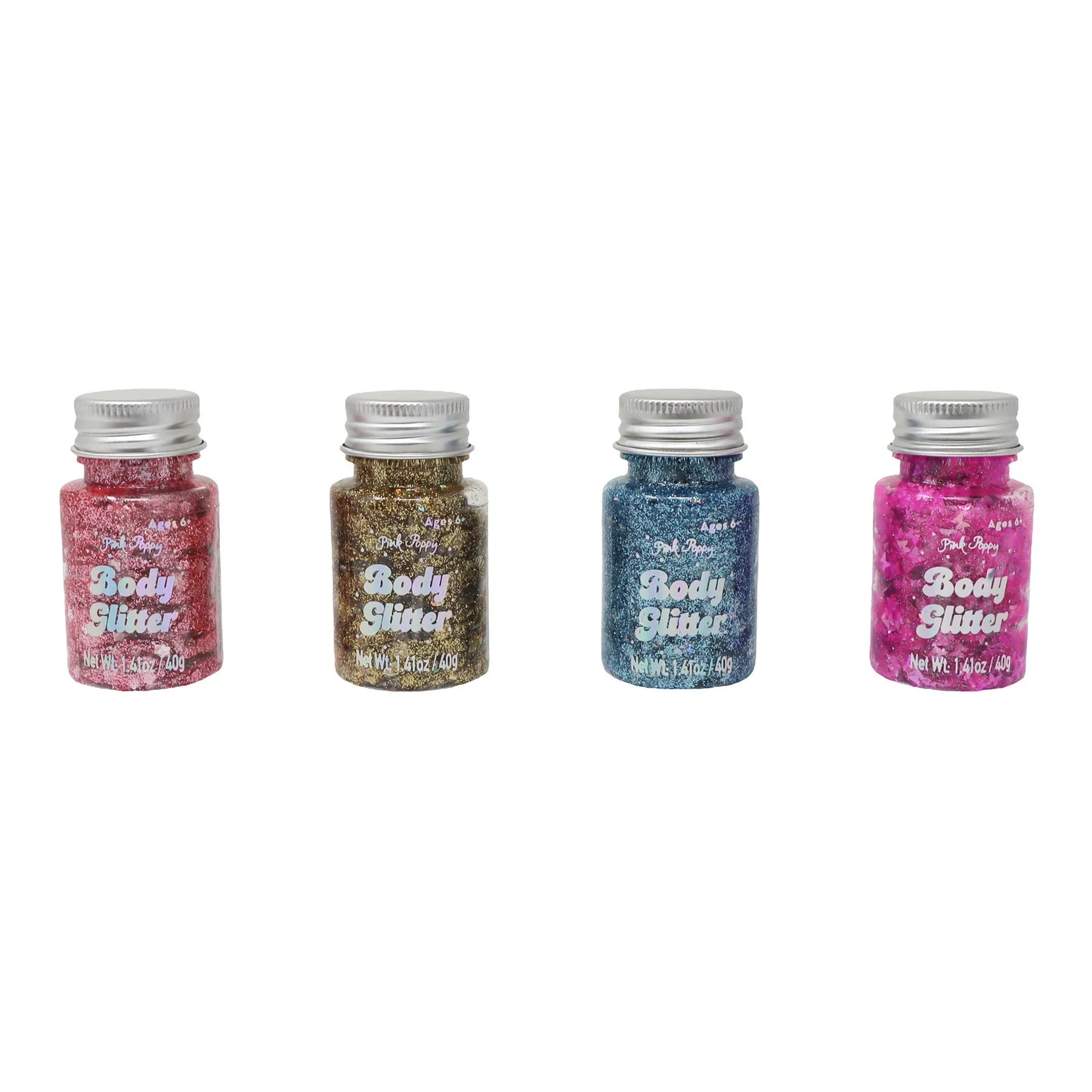 Pink Poppy Body Glitter