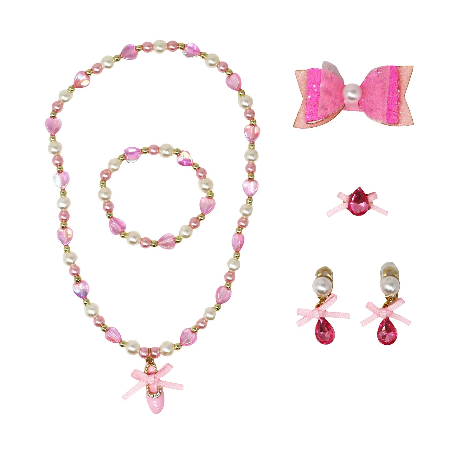 Pink Poppy Ballerina Jewellery Set