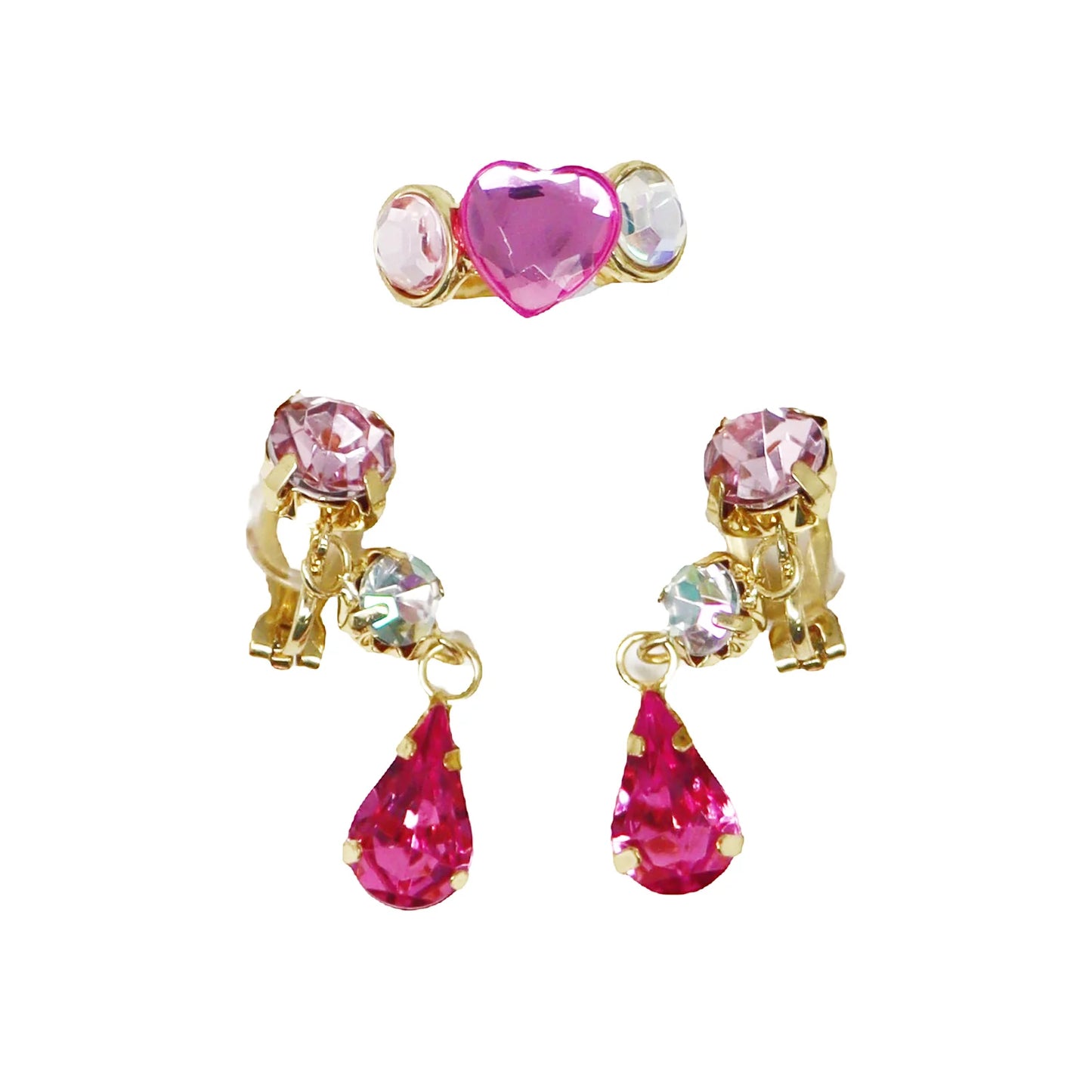 Pink Poppy Gemstone Jewellery Set