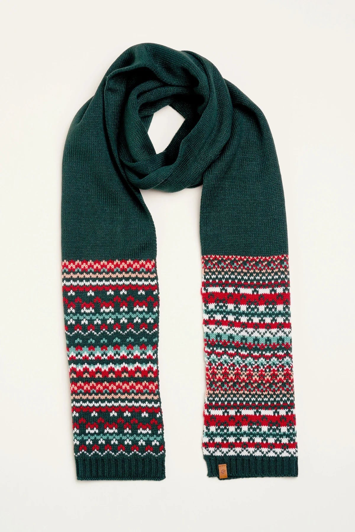 Brakeburn Fair-Isle Scarf & Matching Gloves