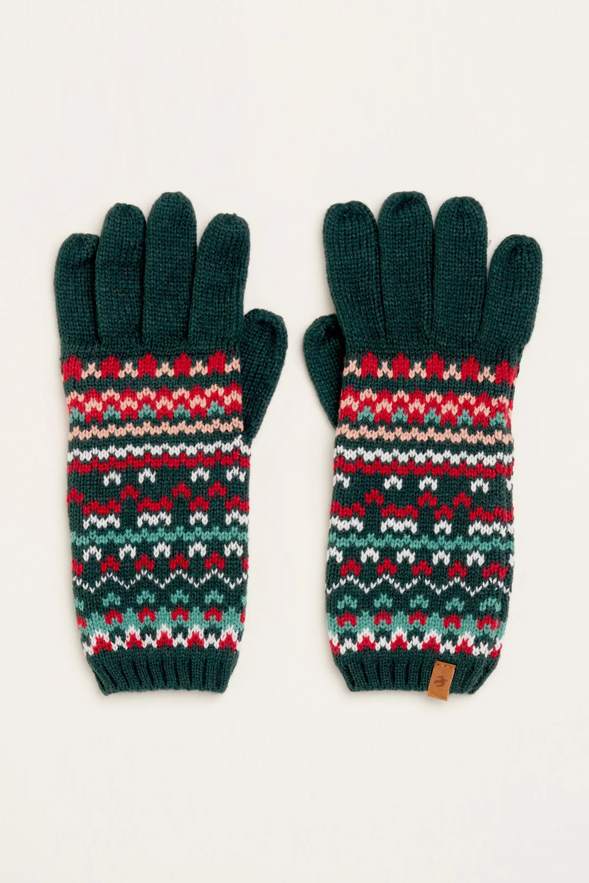 Brakeburn Fair-Isle Scarf & Matching Gloves