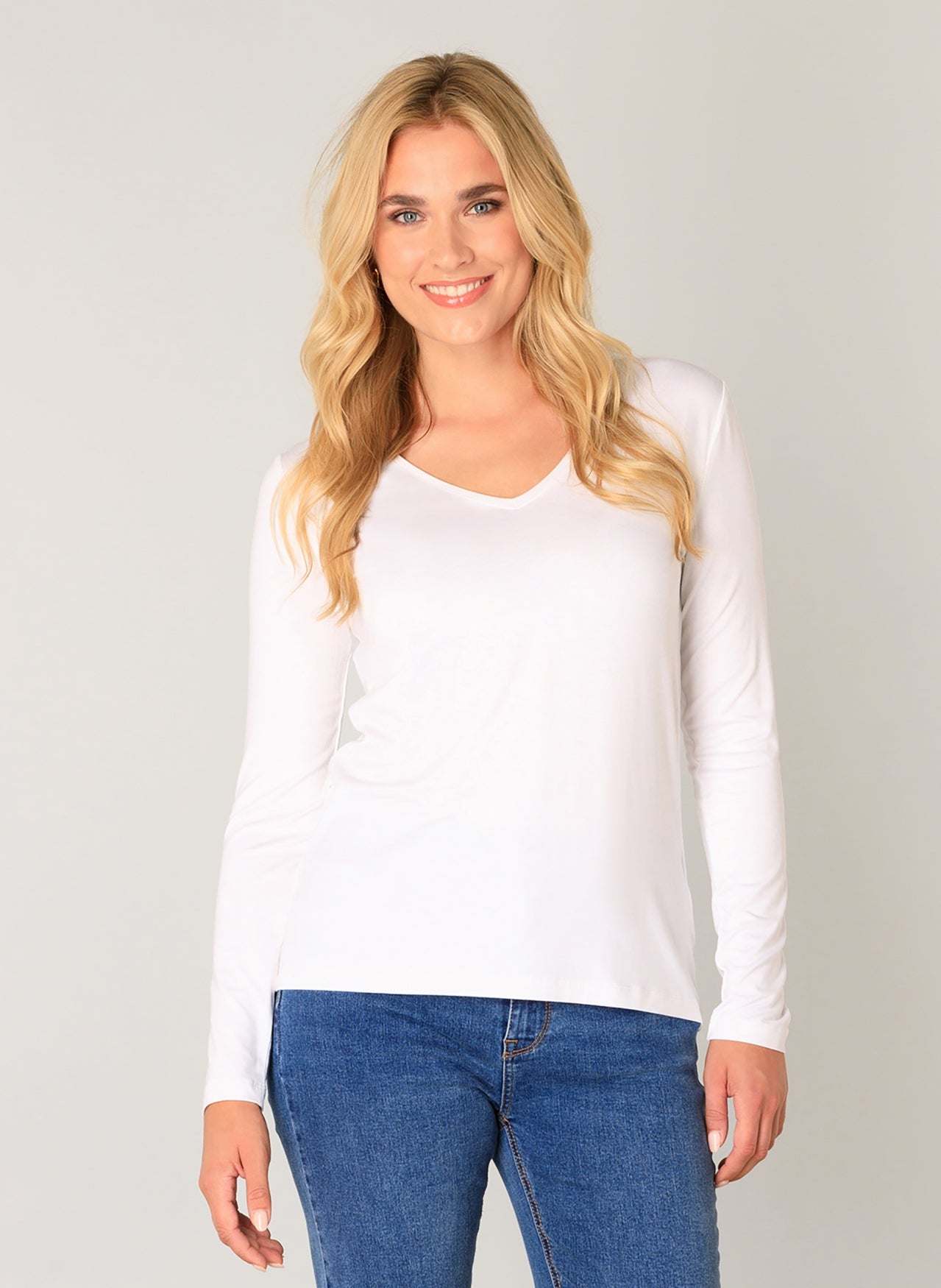NOOS Base Level Yare Long Sleeve V Neck Top