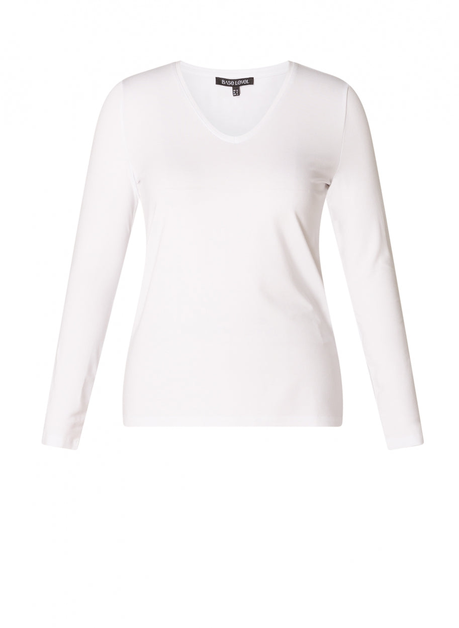 NOOS Base Level Yare Long Sleeve V Neck Top
