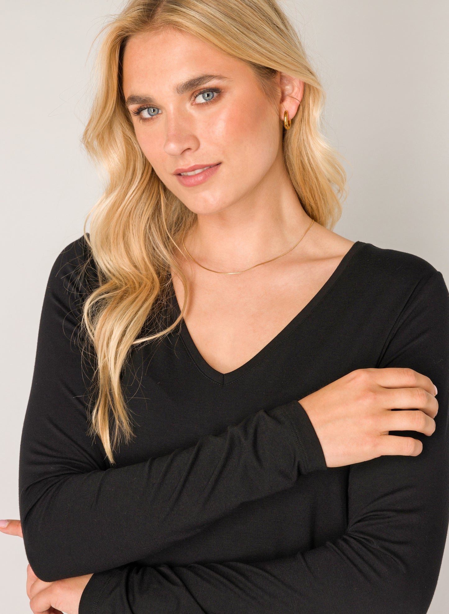 NOOS Base Level Yare Long Sleeve V Neck Top
