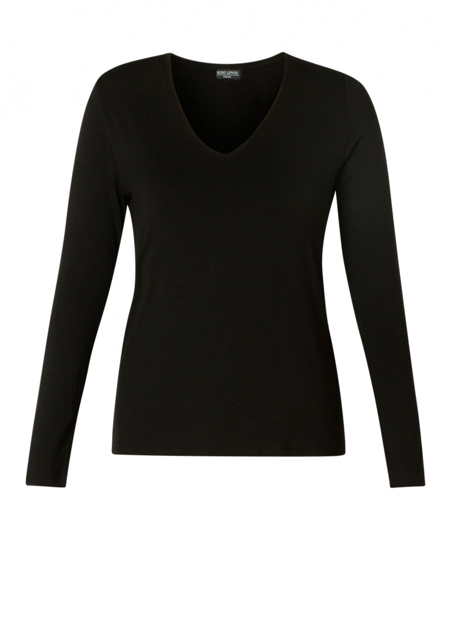 NOOS Base Level Yare Long Sleeve V Neck Top