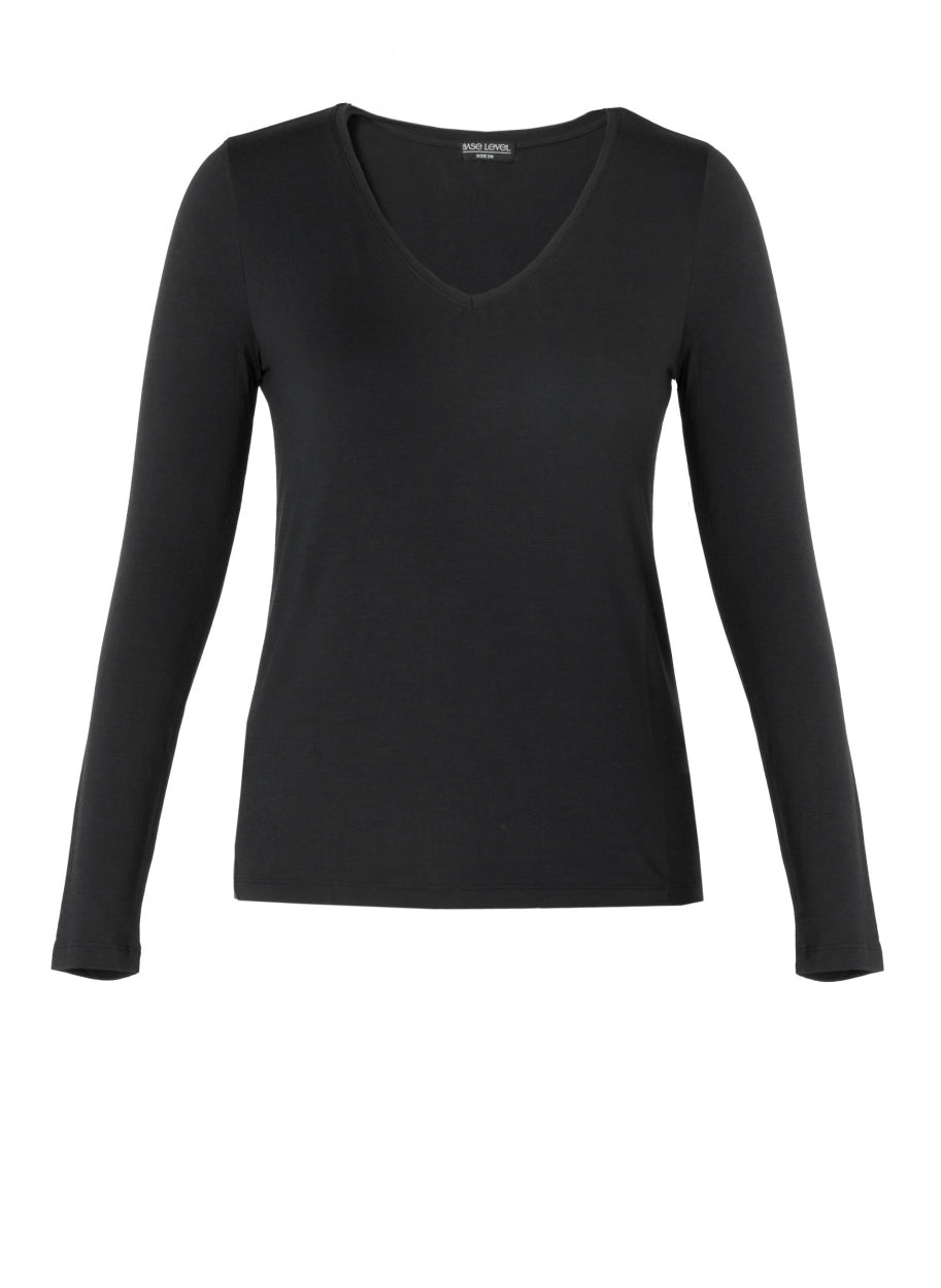 NOOS Base Level Yare Long Sleeve V Neck Top