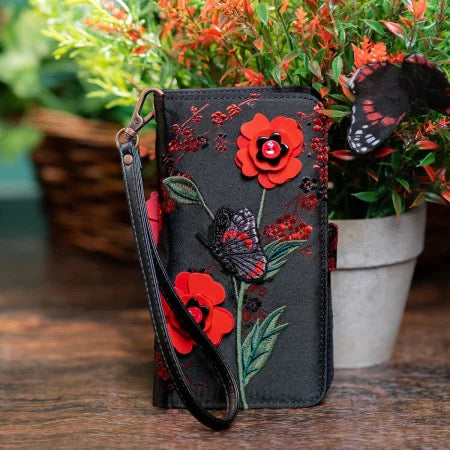 Vendula London Butterfly Garden Universal Flip Phone Case ( Presale )