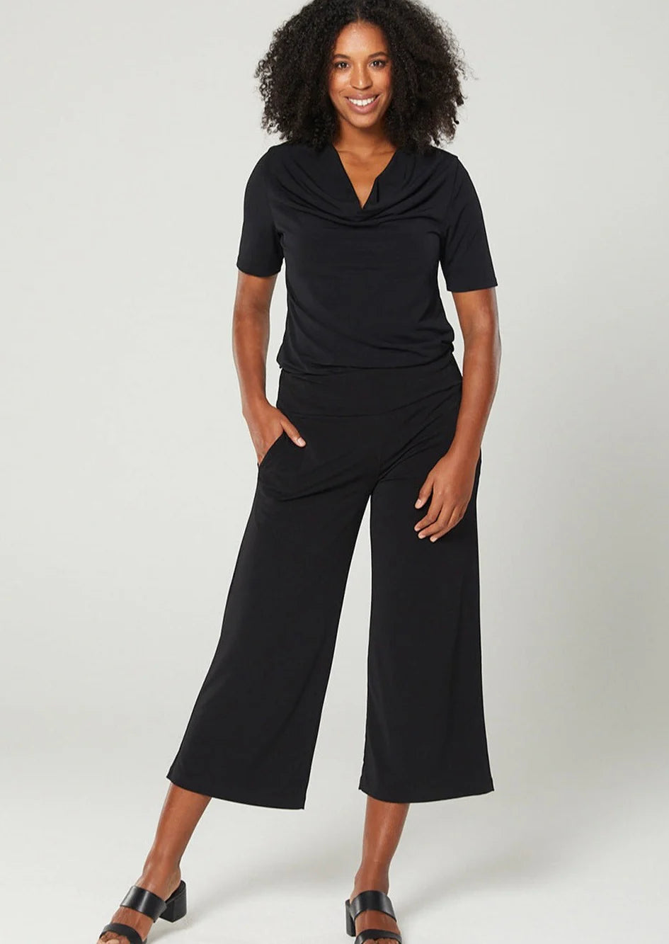 Philosophy Australia - Lundie 7/8 Culotte Pant Black