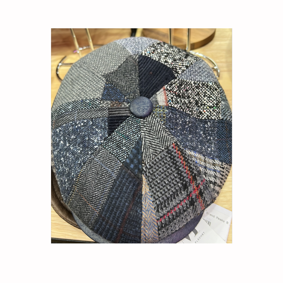 M By Flechet - New Wool 8-Piece Peaky Blinder Cap