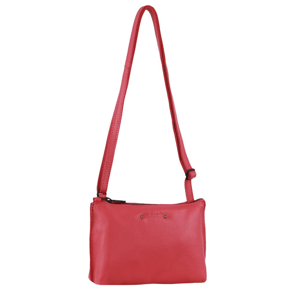 Pierre Cardin - Leather Trendy Cross Body Bag Pink 3725
