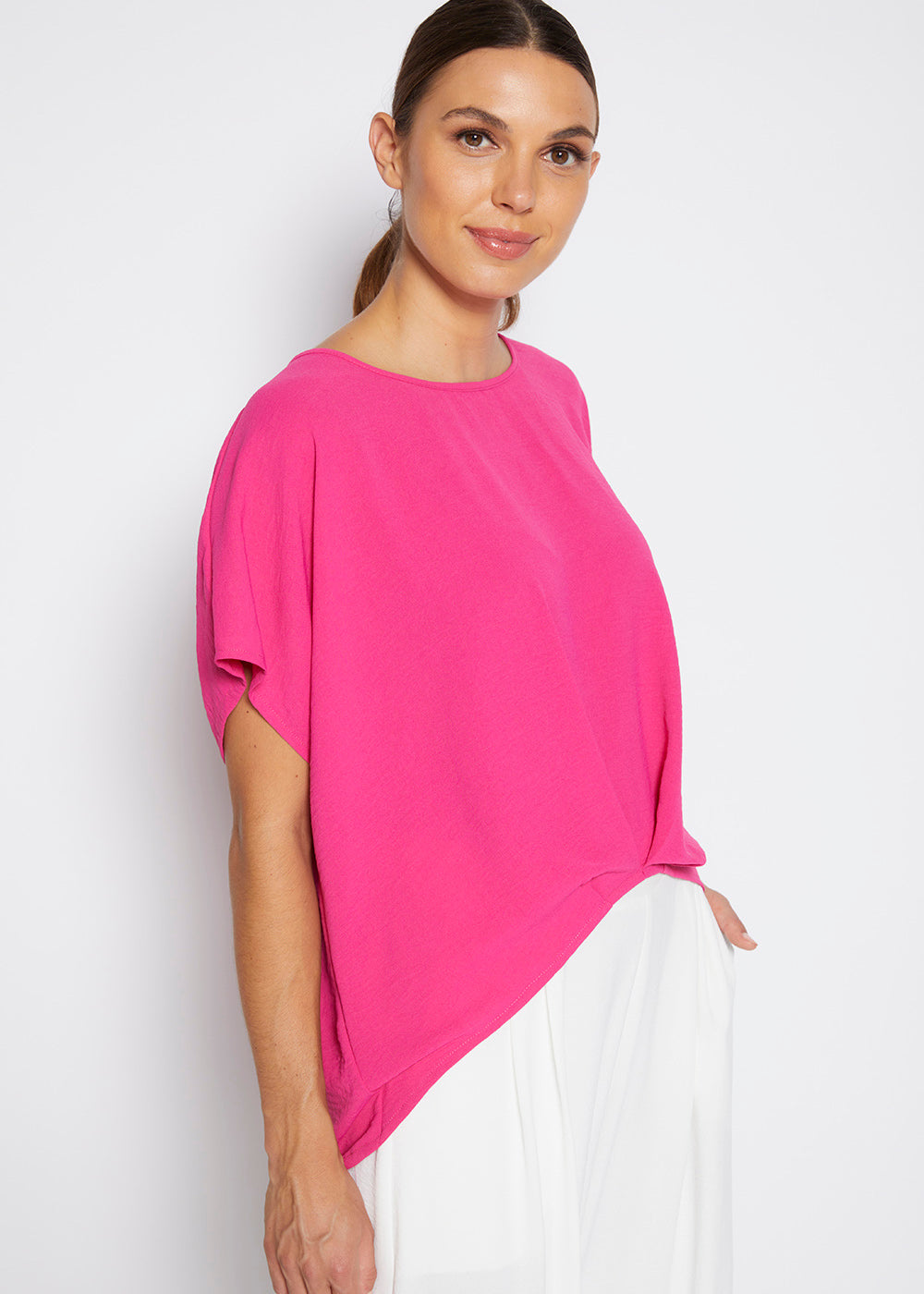 Philosophy Australia - Tuck Tunic Hot Pink - ORIGAMI