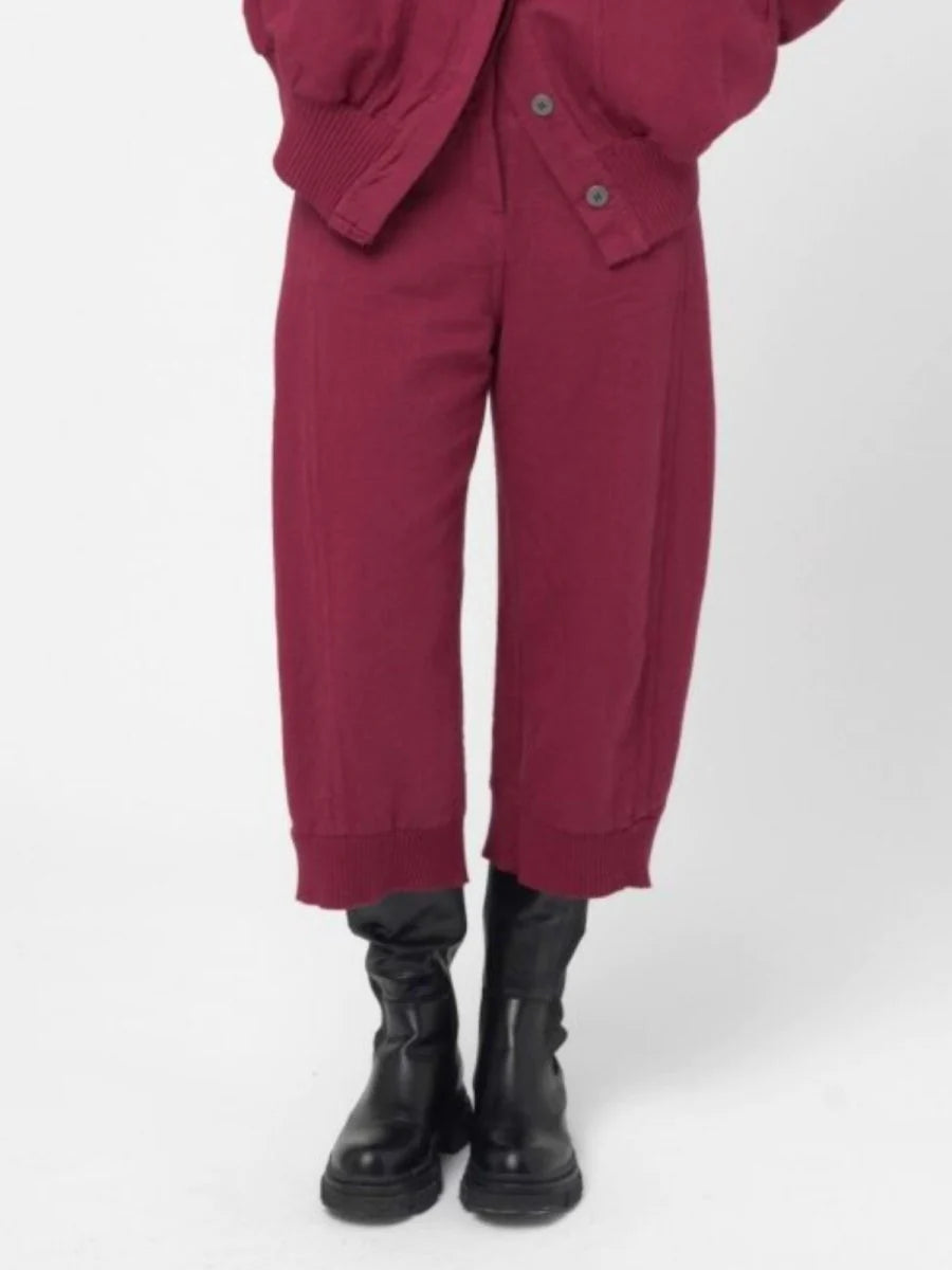Baci - Cotton Linen Cargo Pants Lava Red - 4001191LAVAXS